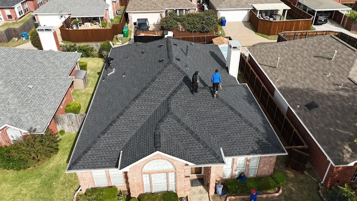 Commercial Roofing work in progress on a Lincolnwood property